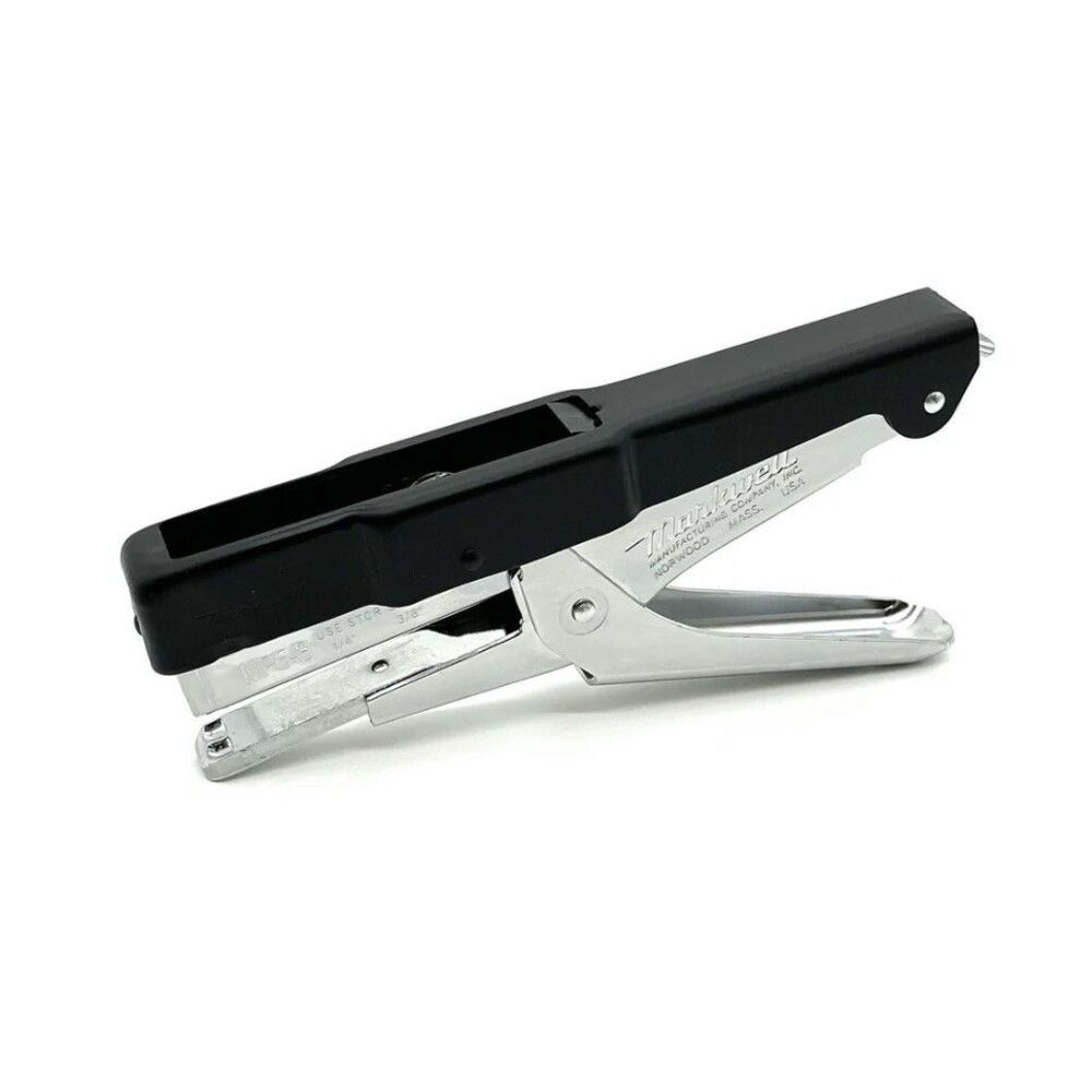 Markwell Stapler MP6-8 Industrial Stapling Plier Manual Steel Top Loading Black